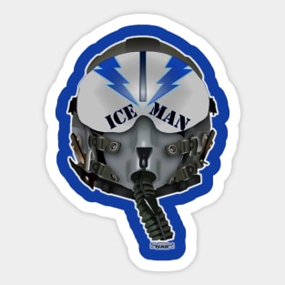 Fighter Pilot Ice Man Sticker